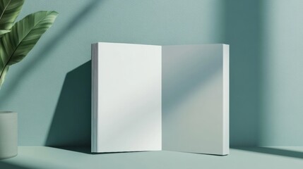 Fototapeta premium Blank open magazine mockup