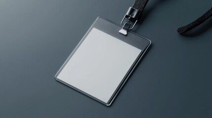 Blank id card mockup