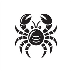 crab on a white background