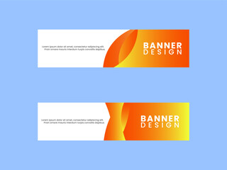 creative web banner template for social media website advertisement 