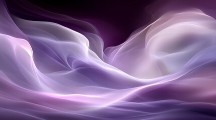Obraz premium Abstract purple and white flowing waves. (1)