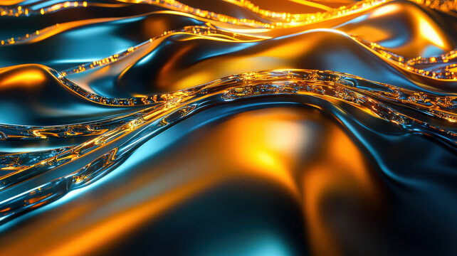 A futuristic alluvial diagram with glowing, flowing paths in radiant colors, displayed against a polished metallic surface, creating a sleek, high-tech data visualization with a modern