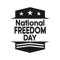 National Freedom Day Background Template design for Poster or Banner