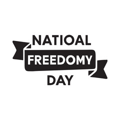 National Freedom Day Background Template design for Poster or Banner