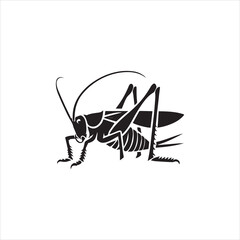 silhouette of a grasshopper