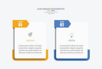 Mission, vision, values, graphic design template.eps 10 on white background, Can be used for presentation workflow layout, banner, process, diagram, flowchart, infographic, annual report.