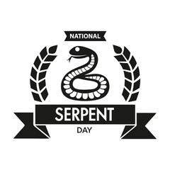 National serpent Day Background Template design for Poster or Banner