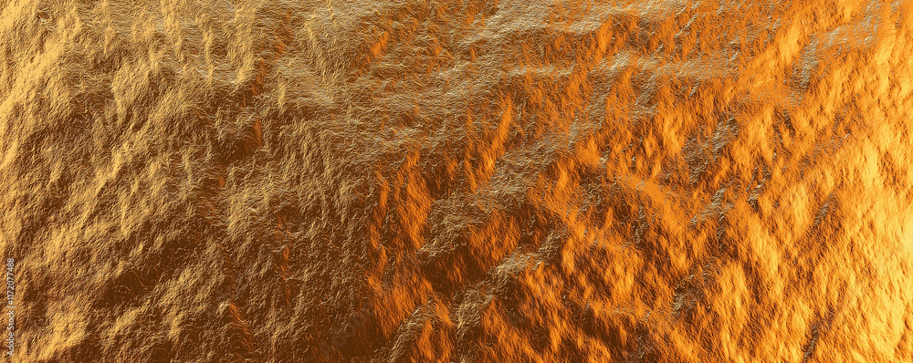 Poster gold surface texture reflecting light and shadow, creating luxurious background