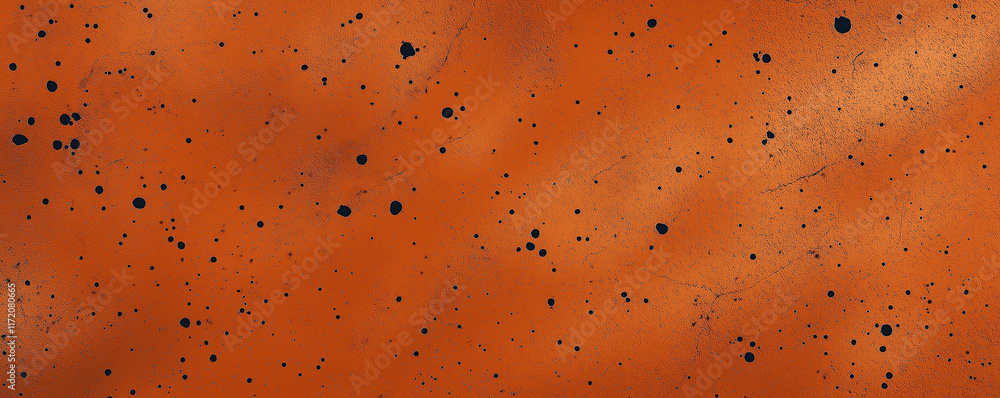 Poster orange grunge background with dark blue splashes creating dynamic texture