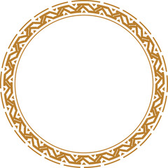Golden Chinese Frame Decoration Vector