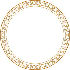 Golden Chinese Frame Decoration Vector