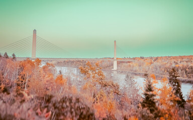 Maine Narrows River Ocean Bridge