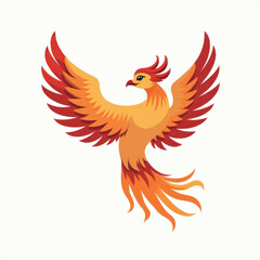 Fiery Phoenix Bird, Mythical Creature - Mythical Creatures