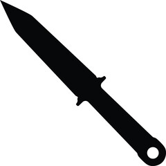 Silhouette of a knife