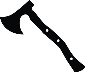 Silhouette of an axe