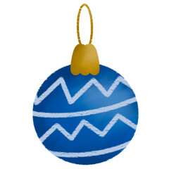 Christmas ball element with glitter, shiny and glossy isolated.