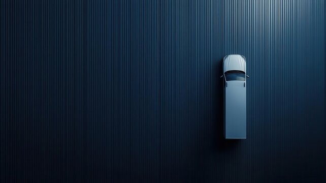 A modern refrigerator against a textured dark wall, showcasing sleek design and innovative features for contemporary kitchens. Cargo management logistics tracking automation concept.