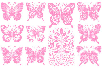 seamless pattern with butterflies