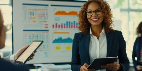 Diverse Team Engaging in Brainstorming Session in Modern Office