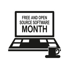Free and open source software Month Background Template design for Poster or Banner