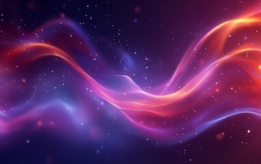 Fototapeta premium Abstract glowing wave with particles. (6)