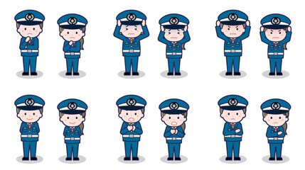 警備員の男女 05