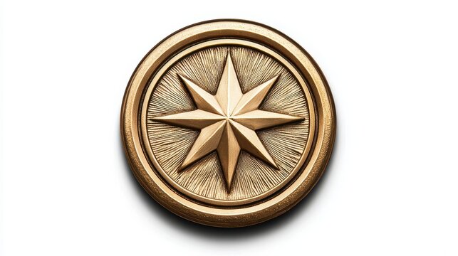 Exquisite Windrider Medallion Displayed at Angle with Detailed Craftsmanship - Powered by Adobe