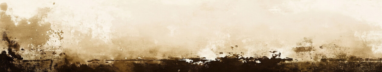 Rustic Elegance: Abstract Textured Background with Earthy Tones. Gradient Canvas from Black to White via Deep Brown and Beige. Vintage Grainy Texture with Luminous Highlights. AI-Generated Design for 