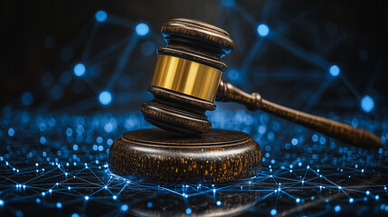 Gavel of Justice in the Digital Age 