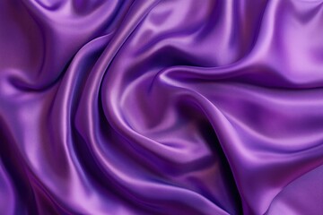 Violet Silk Fabric Close-Up Texture.
