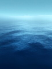Fototapeta premium Calm ocean surface, blue water, serene seascape.