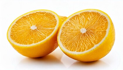 Fototapeta premium lemon isolated white background close up macro fresh organic food