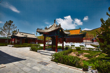 Naklejka premium Zhuanfo Temple in Guyuan County, Zhangjiakou, Hebei Province