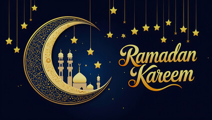 Ramadan Kareem Background. Ramadan Mubarak invitation for Muslim community