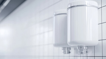 Water System Filtration Automation Concept. Modern water filtration system with sleek design and automated alerts