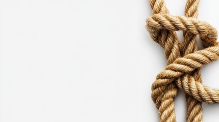 Textured Rope with Neutral Background