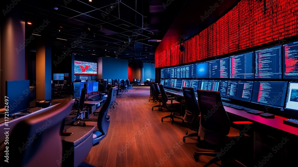 Aufkleber cutting-edge technology control room: a glimpse into the future of data monitoring and management