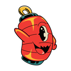 friendly lantern cartoon 