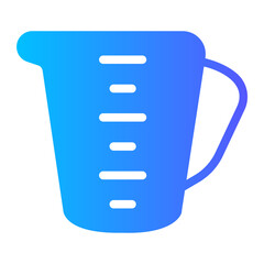 measuring glass Gradient icon
