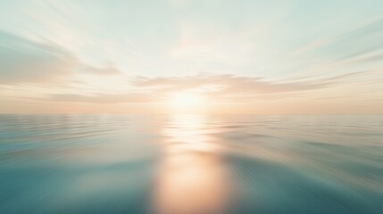 Fototapeta premium A serene ocean view at sunset, capturing tranquility and natural beauty.