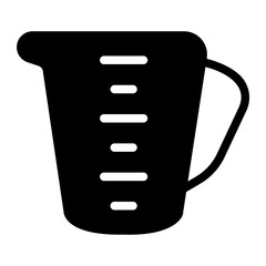 measuring glass Solid icon