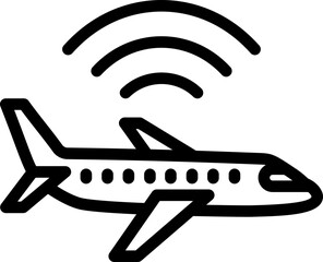 Flight Wifi Line Icon