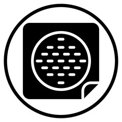 contraceptive glyph icon