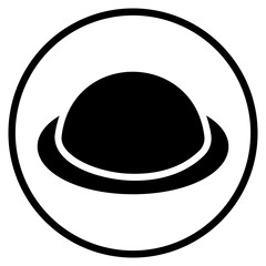 diaphragm glyph icon