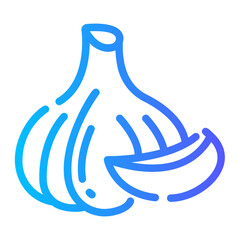 garlic Line Gradient Icon