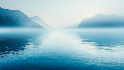 Fototapeta premium Misty Fjord Serenity 