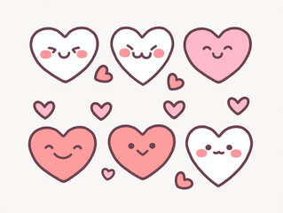 Kawaii Heart Collection - Cute and Adorable Hearts
