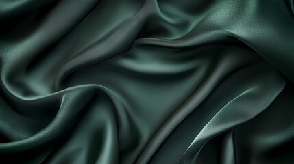 Obraz premium A smooth and shiny blue silk fabric with elegant waves and a luxurious texture, perfect for a fashion backdrop or drapery design