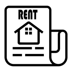 rent Line Icon