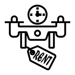 rent Line Icon